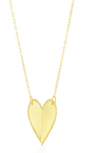 Gold heart necklace