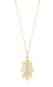Gold flower necklace