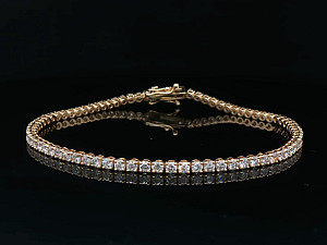18K YG Lab Grown 3.00ct