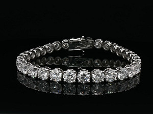 18K WG Lab Grown 21.00ct