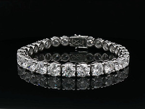 18K WG Lab Grown 28.00ct