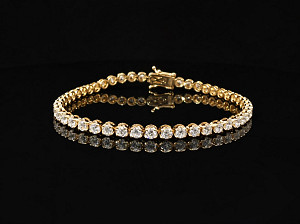 18K YG Lab Grown 4.00ct