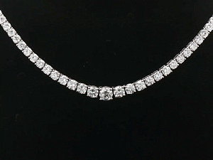 18K WG Lab Grown 13.00ct