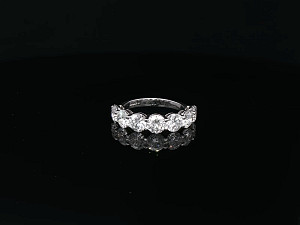 9K WG Lab Grown 3-3.99ct