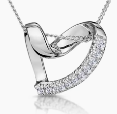Silver heart pendant