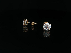 18K YG Lab Grown 3-3.99ct