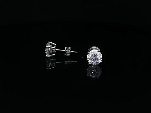 18K WG Lab Grown 3-3.99ct
