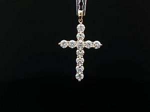 18K YG Lab Grown 3-3.99ct