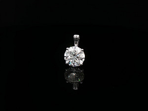 9K WG Lab Grown 3-3.99ct