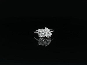 18K WG Lab Grown 2-2.99ct