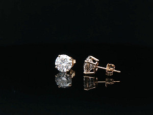 18K YG Lab Grown 4.00ct