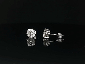 18K WG Natural 3-3.99ct