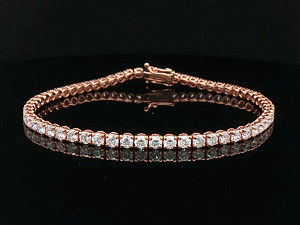 18K Rose Gold Lab Grown 5.00ct