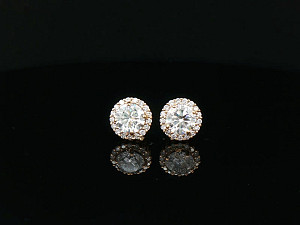 9K YG Lab Grown Round 3-3.99ct