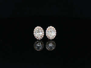 9K YG Lab Grown Oval 3-3.99ct