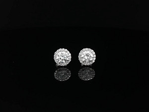 9K WG Lab Grown Round 1-1.99ct