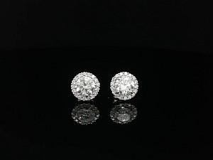 9K WG Lab Grown Round 2-2.99ct