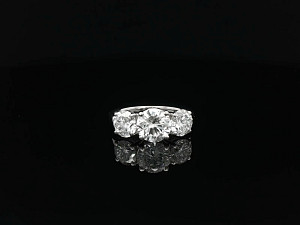 9K WG Lab Grown 3-3.99ct