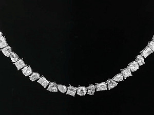 Multi Fancy Shape 9K WG Lab Grown 41.00ct