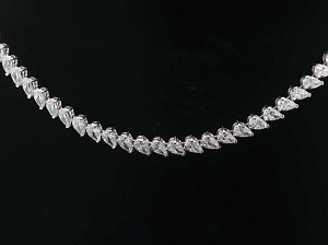 Pear Shape 9K WG Lab Grown 18.00ct