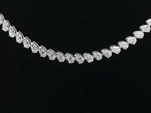 Pear Shape 9K WG Lab Grown 31.00ct