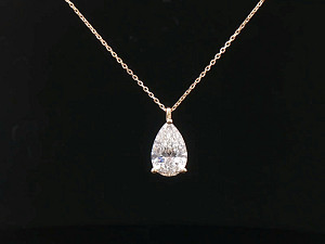 9K YG Lab Grown IGI 3-3.99ct