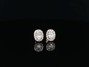 9K YG Lab Grown Oval 1-1.99ct