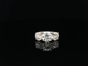 9K YG Lab Grown 3-3.99ct