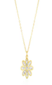 Gold flower necklace